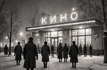 Как Воронеж ходил в кино — иллюстрация макета